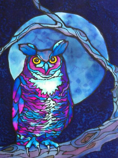 Owl in a Blue Moon