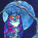 Owl in a Blue Moon